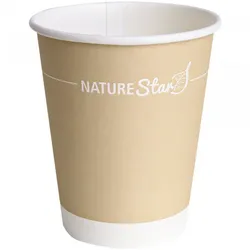 Franz Mensch NATURE Star Kaffeebecher Only Paper 250ml 4015544722567 Franz Mensch GmbH 50 Stück