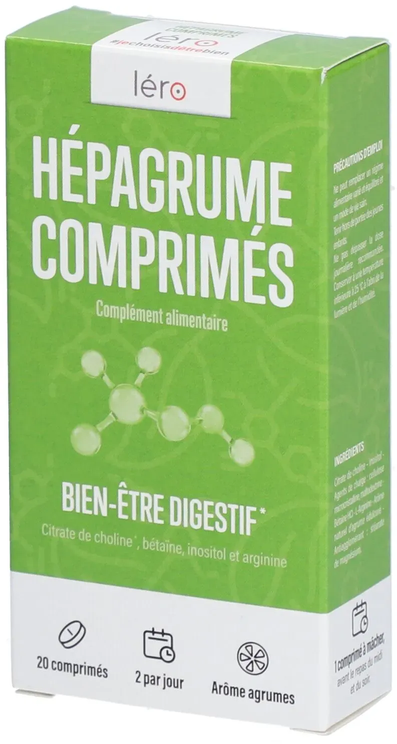 HÉPAGRUME COMPRIMÉS - Comprimé à mâcher, complément alimentaire à visée digestif. - bt 20 20 pc(s) comprimé(s)