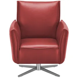 KOINOR Fernsehsessel Vineto Leder 78 x 87 x 79 cm Rot drehbar