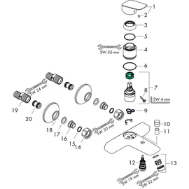 Hansgrohe Logis Einhandwannenmischer (71400000)