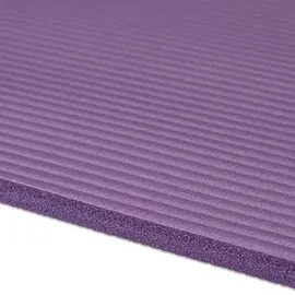 Relaxdays Yogamatte 1 cm Dick, Für Pilates, Fitness, Gelenkschonend, mit Tragegurt, Gymnastikmatte 60 Cm, Lila
