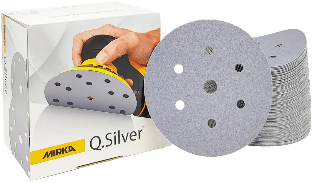 Mirka Q.Silver 150mm Grip 7L P600 50/Pack - P600