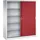 C+P Werkzeugschrank Stahl 160,0 x 50,0 x 195,0 cm grau/rot 8 Fachböden abschließbar