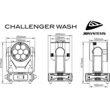 JB Systems CHALLENGER WASH Moving Head