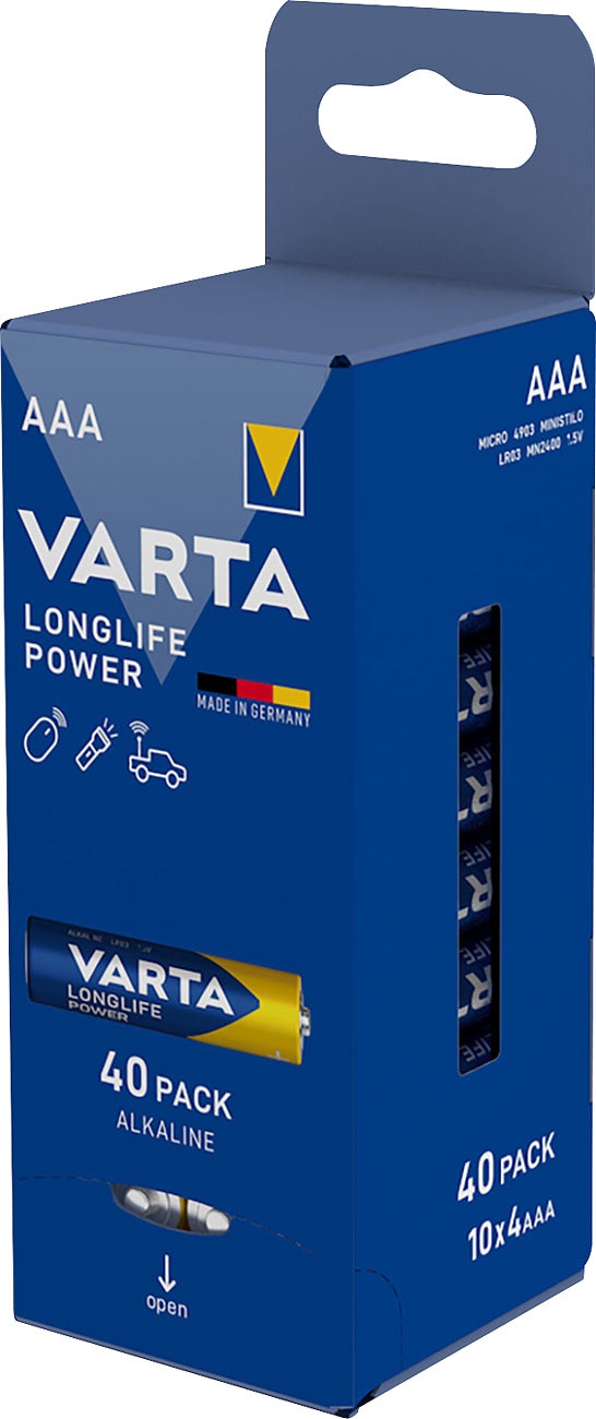 Longlife Power Alkaline-Batterie, Typ AAA/Micro/LR03, 1,5 V, 40er-Set