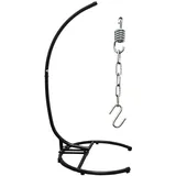 AMANKA Bis 150kg: XL Hängesessel Gestell Outdoor - 210cm Ständer für Hängesessel - Balkon Gestell für Sitzsack Garten Hängesessel Gestell Ständer für Hängesitz Hängekorb Gestell Ständer für Hängestuhl