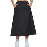 URBAN CLASSICS Ripstop Parachute Hoch Taillierter Midi-rock Black XS