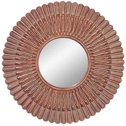 Dekospiegel Spiegel Wandspiegel ägäisches gold Wohnzimmer D 91,4 cm
