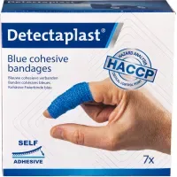 Detectaplast selbsthaftender Fixierverband Polyester/Viskose 90855 , Kohäsivbandagensortiment, 3 Größen, 7 Stück