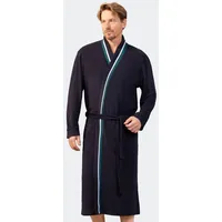 Hajo Bademantel Kimono Mantel, 125 cm, Frottee blau 48