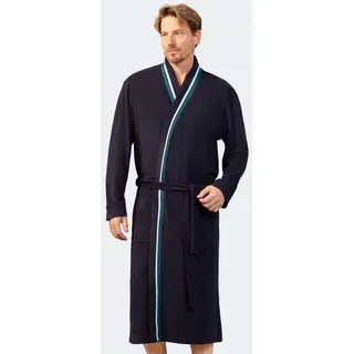 Hajo Bademantel Kimono Mantel, 125 cm, Frottee blau 48