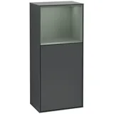 Villeroy & Boch Finion Seitenschrank F510GMHG 41,8x93,6x27cm, rechts, Regal oben Olive Matt, Midnight Blue Matt Lacquer