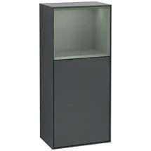 Villeroy & Boch Finion Seitenschrank F510GMHG 41,8x93,6x27cm, rechts, Regal oben Olive Matt, Midnight Blue Matt Lacquer