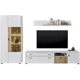 INOSIGN Wohnwand »HUDSON« Set, 3 Stk. tlg., weiß ¦ Maße (cm): B: 285 H: 180 T: 42.0