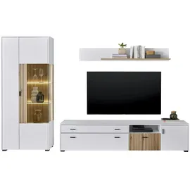 INOSIGN Wohnwand »HUDSON« Set, 3 Stk. tlg., weiß ¦ Maße (cm): B: 285 H: 180 T: 42.0