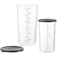 ESGE Becherset Glas 7150 schwarz, transparent