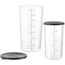 ESGE Becherset Glas 7150 schwarz, transparent