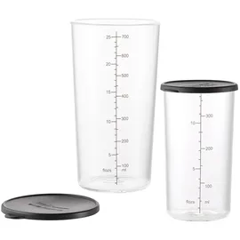 ESGE Becherset Glas 7150 schwarz, transparent
