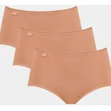 SLOGGI Midislip »24/7 Cotton«, (3er Pack), Spitze, blickdicht, weiche Baumwollmischung, elastisch sloggi beige