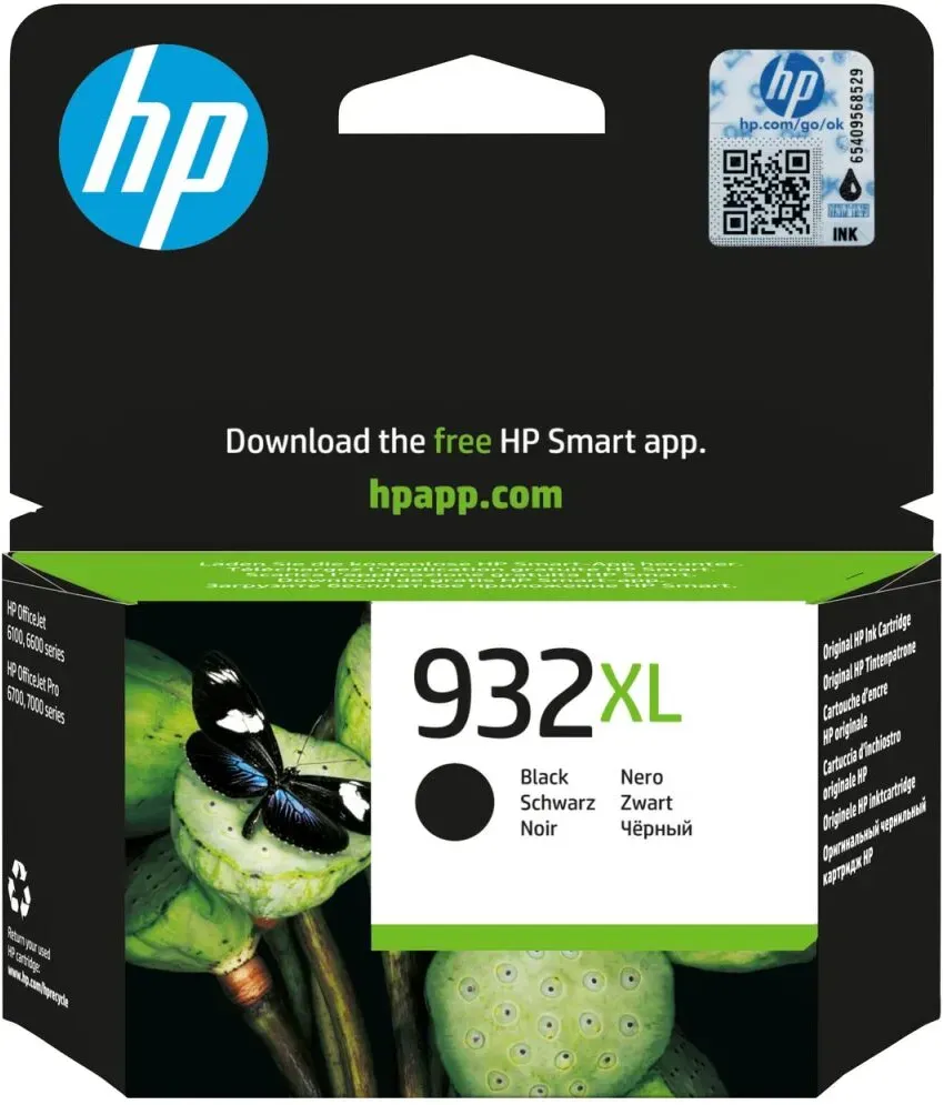 HP 932XL Schwarz Original Tintenpatrone mit hoher Reichweite