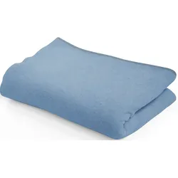 Wohndecke SETEX "Kuscheldecke", blau (rauchblau), B:150cm L:200cm, Wohndecken, mit Ziernaht in Melange-Optik, Kuscheldecke