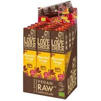 Lovechock Bio rohe Schokolade Bars, Mandel-Feige 12x40 g