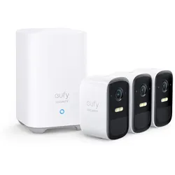 eufy Security eufyCam 2C 3-Cam Kit Outdoor Kabelloses WLAN, 180 Tage Akkulaufzeit