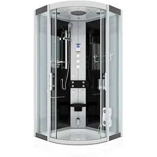 AcquaVapore Dampfdusche Duschtempel Sauna Dusche Duschkabine D46-23T3 100x100 cm ohne 2K Scheiben Versiegelung