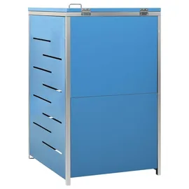 vidaXL Mülltonnenbox 69 x 77,5 x 113 cm blau