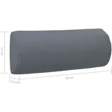 vidaXL Kopfstütze 40 x 7,5 x 15 cm grau 1 St.