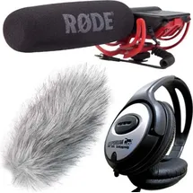 RØDE Microphones RØDE VideoMic Rycote mit Windschutz mit Kopfhörer Mikrofon