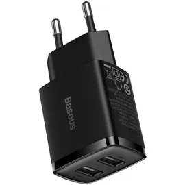 Baseus Compact Charger 2x USB 10.5W (black)