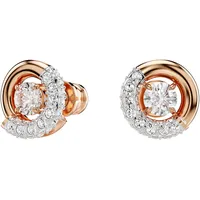 Swarovski Dextera Ohrstecker Rundschliff, weiß Roségold-Legierungsschicht | OS