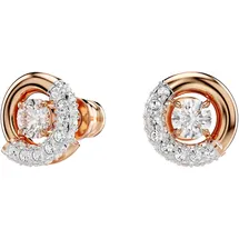 Swarovski Dextera Ohrstecker Rundschliff, weiß Roségold-Legierungsschicht | OS