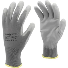 TRIZERATOP Arbeitshandschuhe Arbeitshandschuhe, Polyester, PU (Arbeitshandschuhe, Polyester, PU Gr. 9/L) Markenqualität bunt 9
