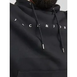 Jack & Jones PlusSize JJESTAR JJ Sweat Hoodie Schwarz 5XL