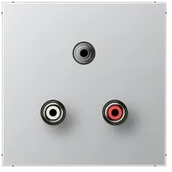 Jung MAAL1011 CinchAudio, Miniklinke, MultimediaAnschlussystem Cinch Audio / Miniklinke 3,5 mm, Serie LS, Aluminium
