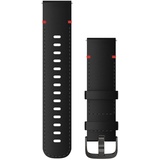 Garmin Quick Release 22 mm) Schwarz/mit Naht Schnalle in Schiefergrau