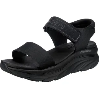 SKECHERS Damen D'LUX Walker New Block Sportsandale, Black Mesh, 41 EU