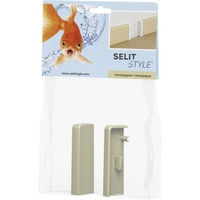 Selit Style Endkappen champagner Höhe 50 mm 2 Stück