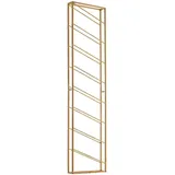 Wohnling Weinregal WOHNLING Goldfarben ca. 36x150x8cm