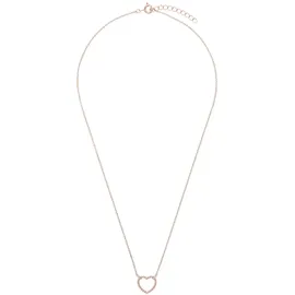 Amor Kette mit Anhänger Herz Gold/Silber