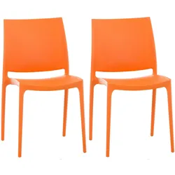 CLP 2er Set Stühle Maya orange
