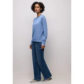STREET ONE Rundhalspullover Blau 46