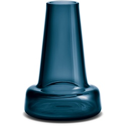Holmegaard - Flora Vase, langer Hals, H 12 cm, blau