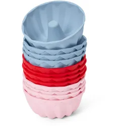 Tchibo - 12 Mini-Gugelhupfformen - hellblau