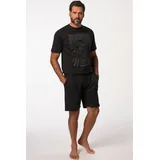 Jp1880 Pyjama grau / schwarz 7XL