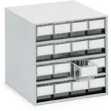TRESTON Kleinteilemagazin Kunststoff 40 x 39,5 x 40 cm transparent