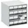 TRESTON Kleinteilemagazin Kunststoff 40 x 39,5 x 40 cm transparent