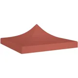 HIGSOSE Partyzelt-Dach 2x2 m Terracotta-Rot 270 g/m2 Ersatzdach Pavillon Pavillon Zubehör Pavillondach Wasserdicht Stabil Winterfest Dach für Pavillon Gartenpavillon Abdeckung